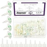 Swpeet 75Pcs 5 Sizes White 0.19" 0.31" 0.43" 0.56" 0.62" Supporting Height Adhesive Insulated Standoffs Sticky PCB Spacer Ass