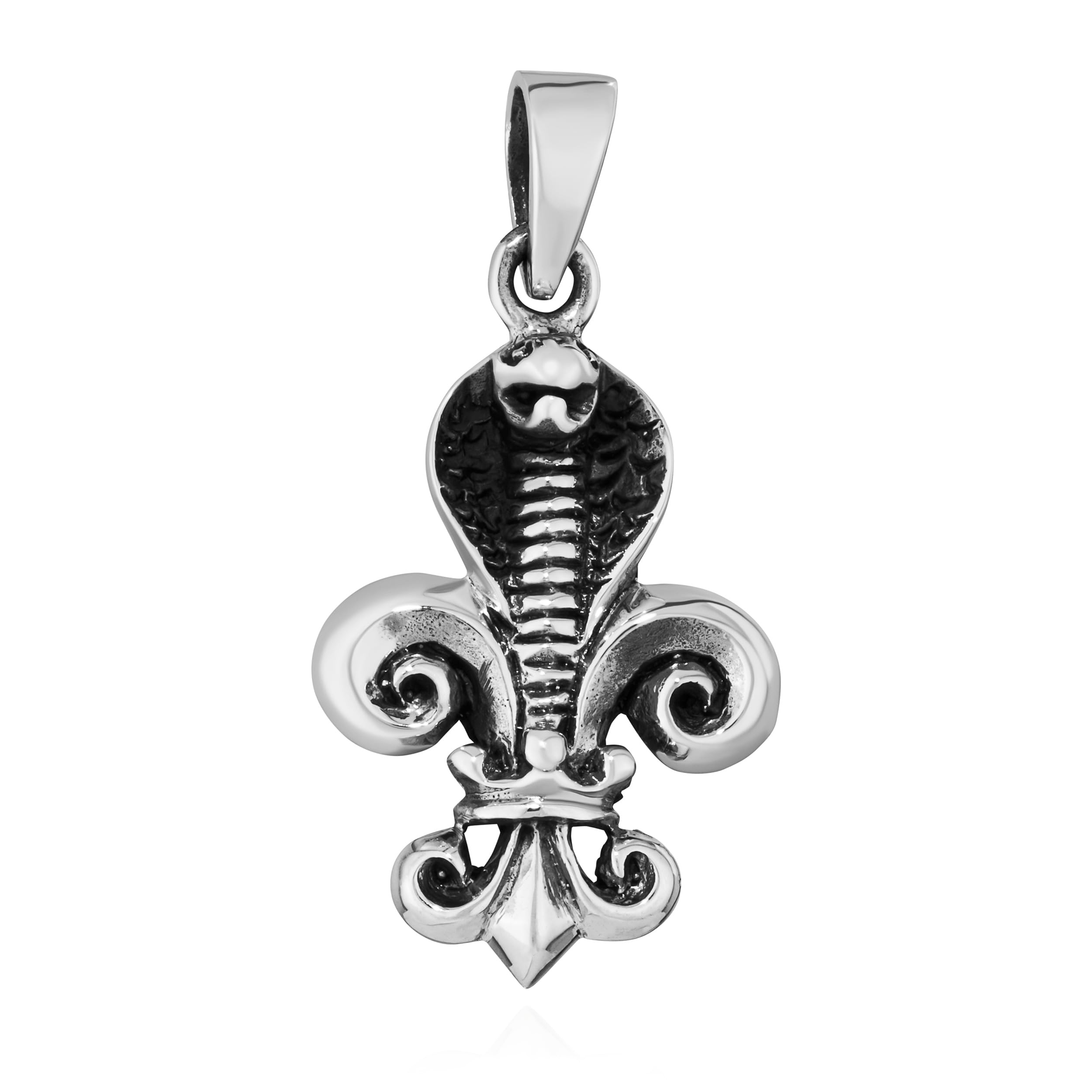 NKlaus Original 925 Sterling Silver Pendant lily-snake 7370