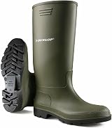 Dunlop Unisex Wellington Boots Fully Waterproof Green Size 6