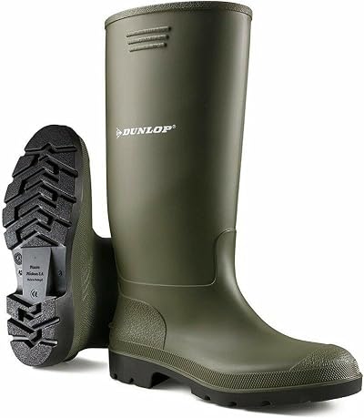 Dunlop Unisex Wellington Boots Fully Waterproof Green UK 5 Welly