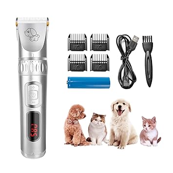 BBeauty Tierhaarschneider Haarschneidemaschine Haarschneider Schermaschine Hund und Katze Timmer Haustier Grooming Clipper Ki