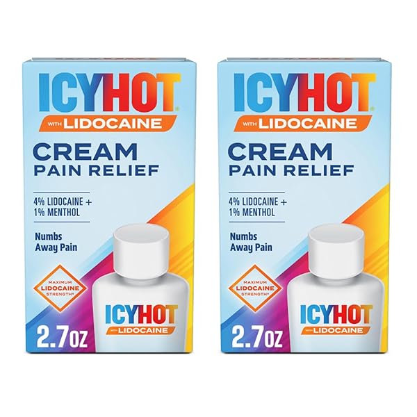 ICY HOT LIDOCAINE PAIN RELIEF CREAM, NUMB AGGRAVATED...