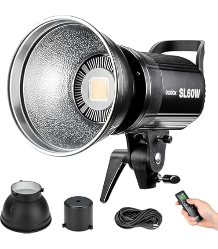 Amazon.com : Godox ML60 60W Handheld LED Video Light,5600K
