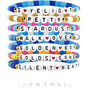 HiheXien Singer Friendship Bracelets - Gifts Inspired Handmade Stackable Outfits Accessories Perfect Merchandise for Fans' Bi