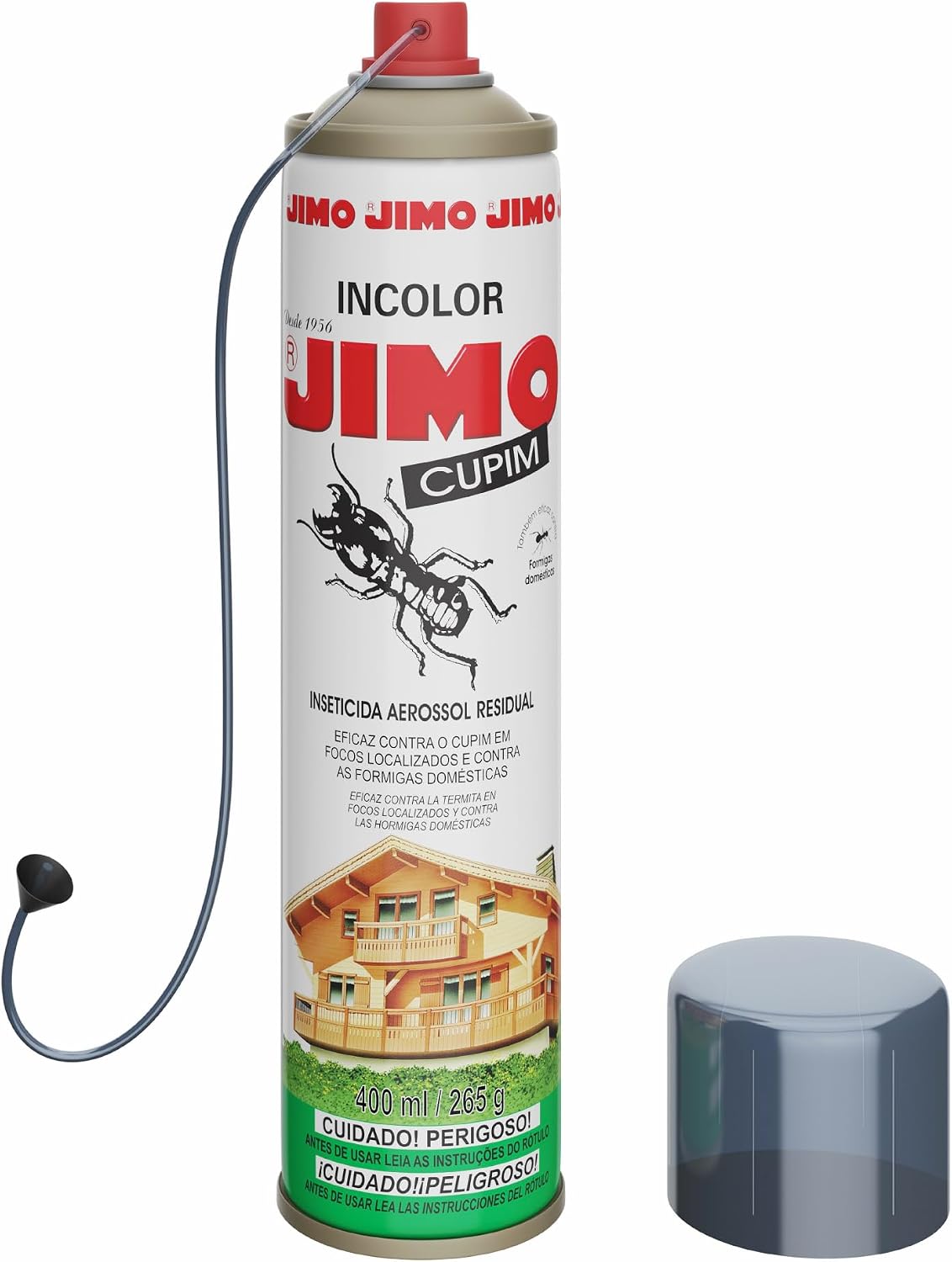JIMO Cupim Contra Cupim Brocas Formigas Alto Poder Residual e de Penetra��o Aerossol 400ml