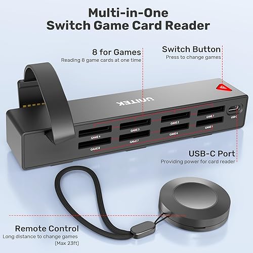 Unitek Switch Game Card Reader, Upgrade Version Multi Switch Game