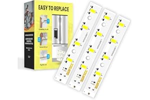 Gurtice New Upgraded 3 Pack WR55X26671 PS11767930 AP6035586 Led Light Board Compatible for GE Refrigerator Replace 4468532 EAP11767930 LED3344588