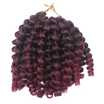 Coolbers 5 Packs Jumpy Wand Curls Hair Synthetic Crochet Braids