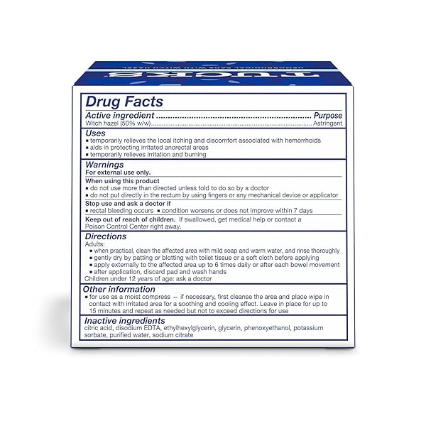TUCKS MEDICATED COOLING PADS, 100 COUNT – PADS WITH WITCH HAZEL, CLEANSES SENSITIVE AREAS, PROTECTS FROM IRRITATION, HEMORRHOID TREATMENT, MEDICATED PADS USED BY HOSPITALS