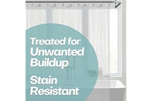 Mrs Awesome Extra Long Shower Curtain Liner with Magnets, 72x84 XL Clear PEVA Shower Liner, Long Plastic Shower Curtain for Bathroom, Lightweight & Waterproof, 72 x 84, Clear