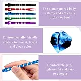 Bansusu 30Pcs Dart Flights and Stems Sets Durable Metal Dart Stems Pack view 3