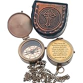 For I Know The Plans I Have For You, Jeremiah 29:11, Solid Brass Directional Engraved Compass, Baptism Gifts for Boys Girls, First Communion, Christian Gifts for Men, First Confirmation Gifts for Boys