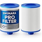 Swimara 45 Sq.Ft Hot Tub Filter Cartridge Replacement (2 Pack), Replaces Waterway 817-0050, Pleatco PWW50P3, Unicel 6CH-940, Filbur FC-0359, SAE Coarse Thread, Compatible with Waterway and Viking Spas