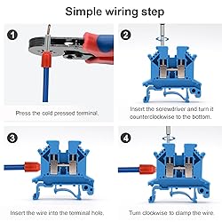 GUETNEU Blue UK-2.5B Rail Type Terminal Block