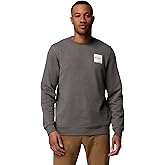 Columbia Mens Trek Crew, Charcoal Heather/Boxy Brand, X-Large Tall