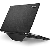 MOSISO Compatible with MacBook Pro 14 inch Case 2025 2024 2023 2022 2021 M5 M4 M3 M2 M1 A3434 A3112 A3185 A3401 A2918 A2992 A2779 A2442, Knit Fabric Coated Hard Case with Fold Kickstand, Black