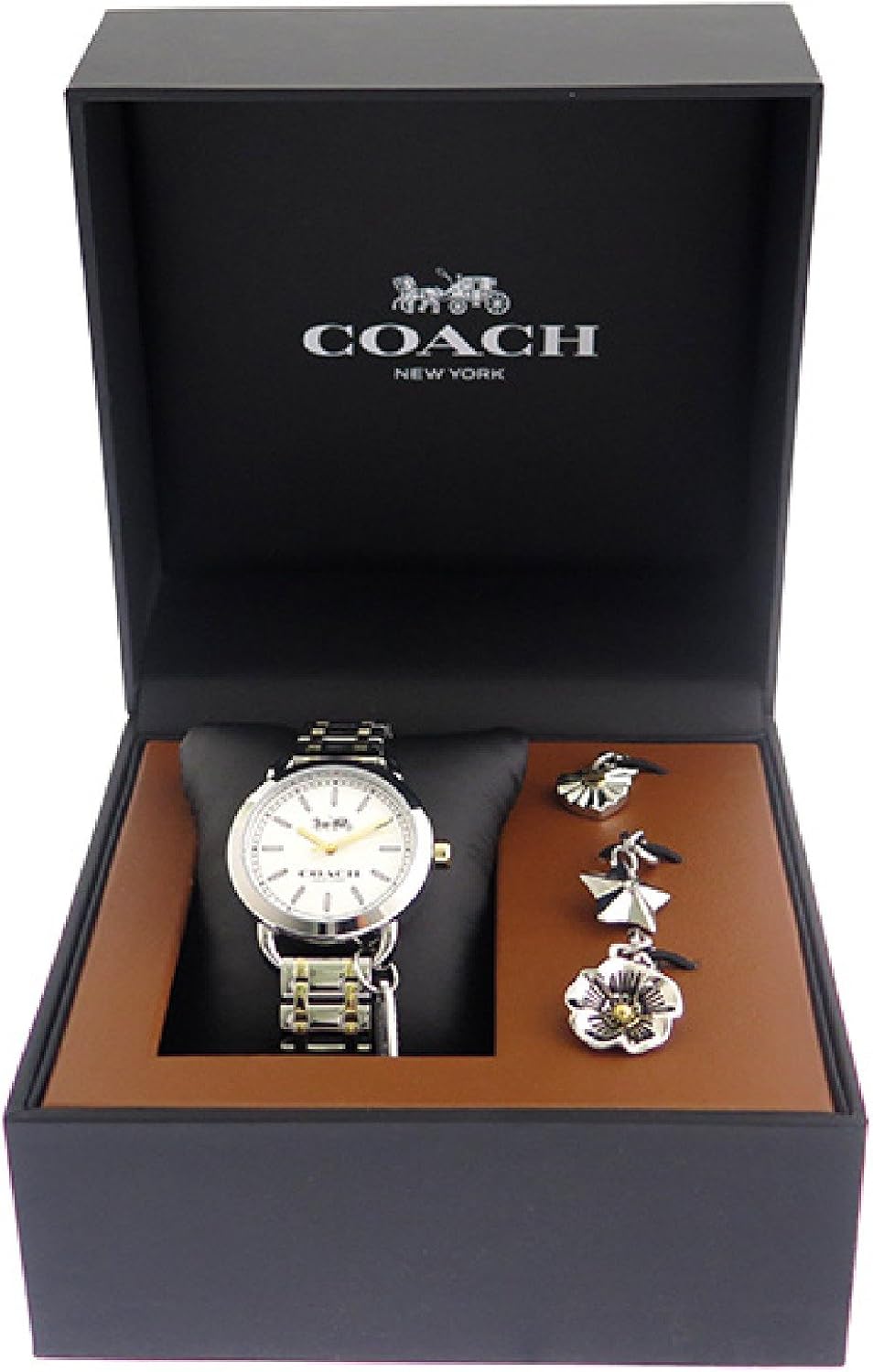 Amazon Co Jp Coaches Coach Watch Charm Set Quartz White Women S Parallel Import Goods Wrist Watches