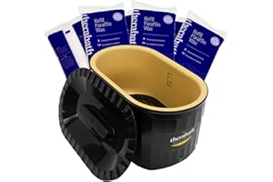 Therabath Professional Thermotherapy TB6 Paraffin Wax Bath - Limited Edition Black & Gold Bath - Helps Relieve Arthritis & Muscle Stiffness - for Hands, Feet, & Body - Made in USA - 6 lb. ScentFree