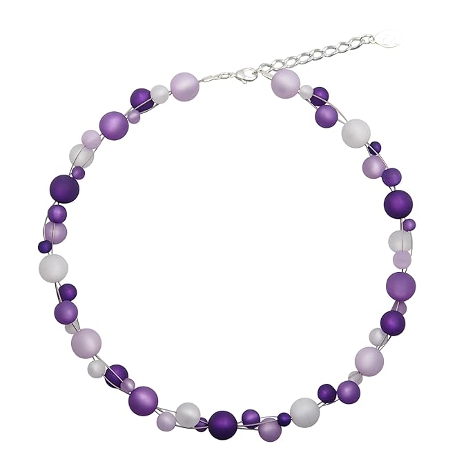 perla pd design Halskette aus echten Polarisperlen ca. 45 cm + 4.5 cm Handarbeit