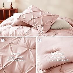 CozyLux Pink Full Size Comforter Sets for Girls 7