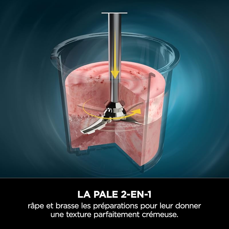 CREAMi machine à crème glacée et à desserts glacés, 1,4L, Noir/Argent