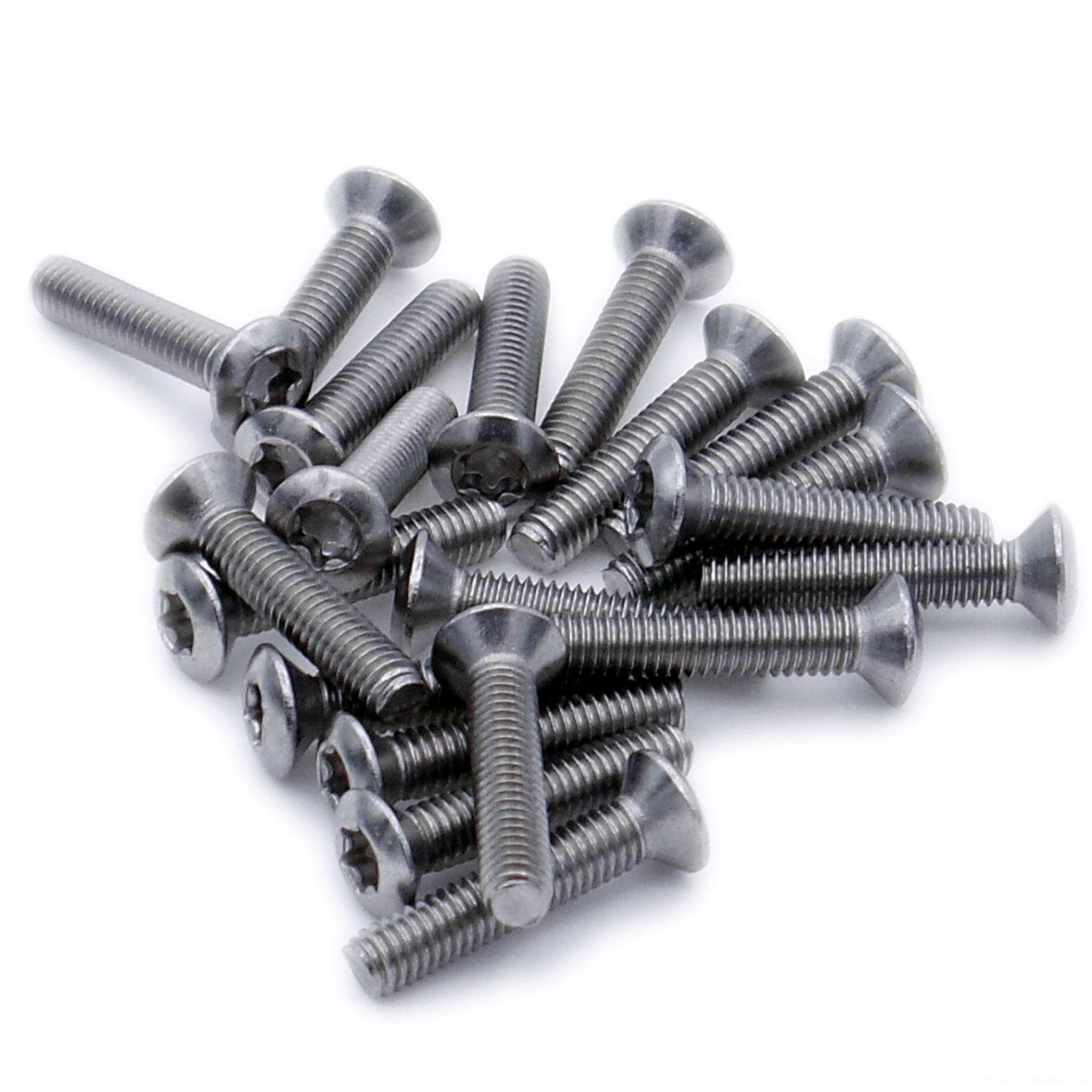 M3 (3mm x 12mm) TX Socket Raised Countersunk Machine Screw (Bolt) - Stainless Steel (A2) (Pack of 20)