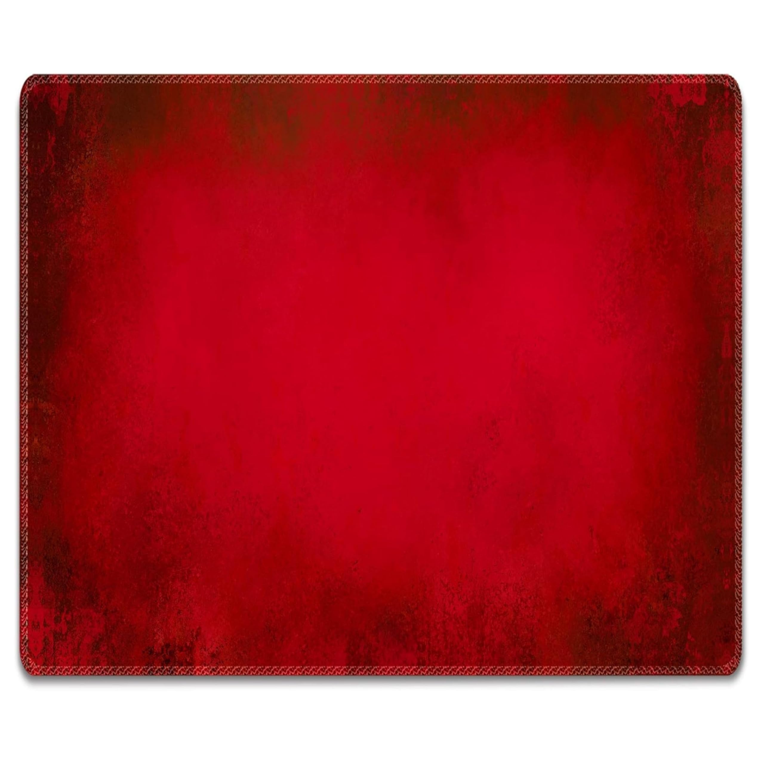 Silent Monsters Mouse Mat Size M 14 x 10 inches / 36 x 25 cm, red, Stitched Edges, washable & rollable Mouse Pad, Gaming Home Office Mousemat, Mousepad non-slip & quiet, Desk Mat
