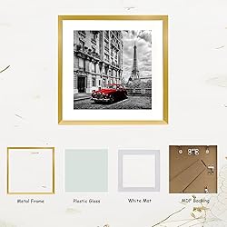EVQUIT 8 x 8 Metal Picture Frame Aluminum Photo