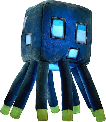 Mattel Minecraft Glow Squid Plush Figure with Lights Sounds