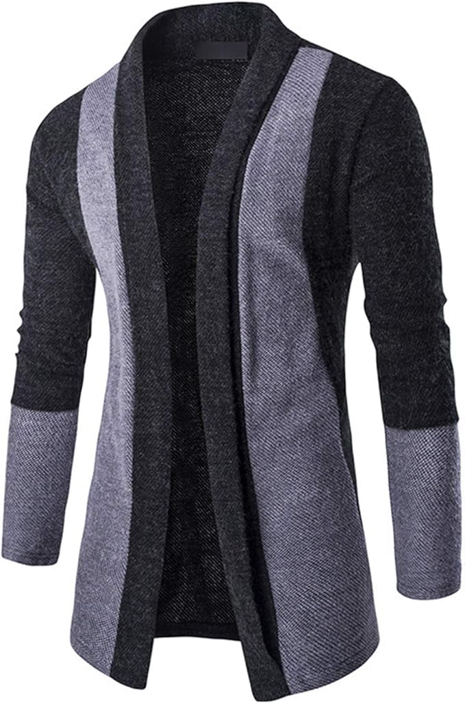 Winter Patchwork Cardigan Men at Amazon Men’s Clothing store