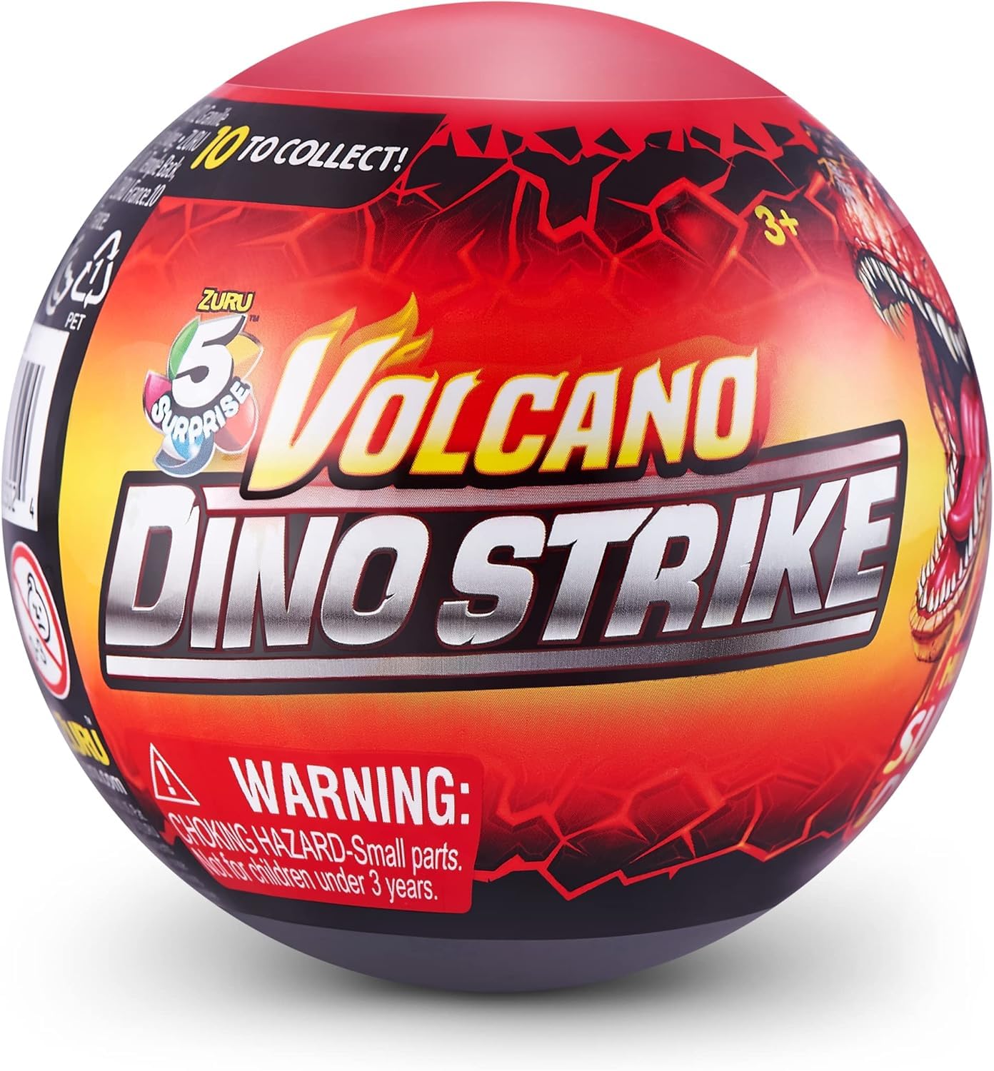 ZURU - 5 Surprise - Dino Strike Volcano - Dinosaur Figurines to assemble - Collectable - 77200GQ2