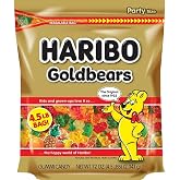 HARIBO Gummi Candy, Original Goldbears Gummy Bears, 72 Ounce Resealable Party Size Bag, Delicious Soft &amp; Chewy Sweet Snacks, Assorted Fruity Flavors