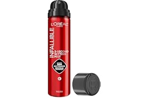 L'Oreal Paris Infallible 3-Second Setting Spray Mist, Microfine Mist for up to 36HR Wear, Clear, 1.76 oz