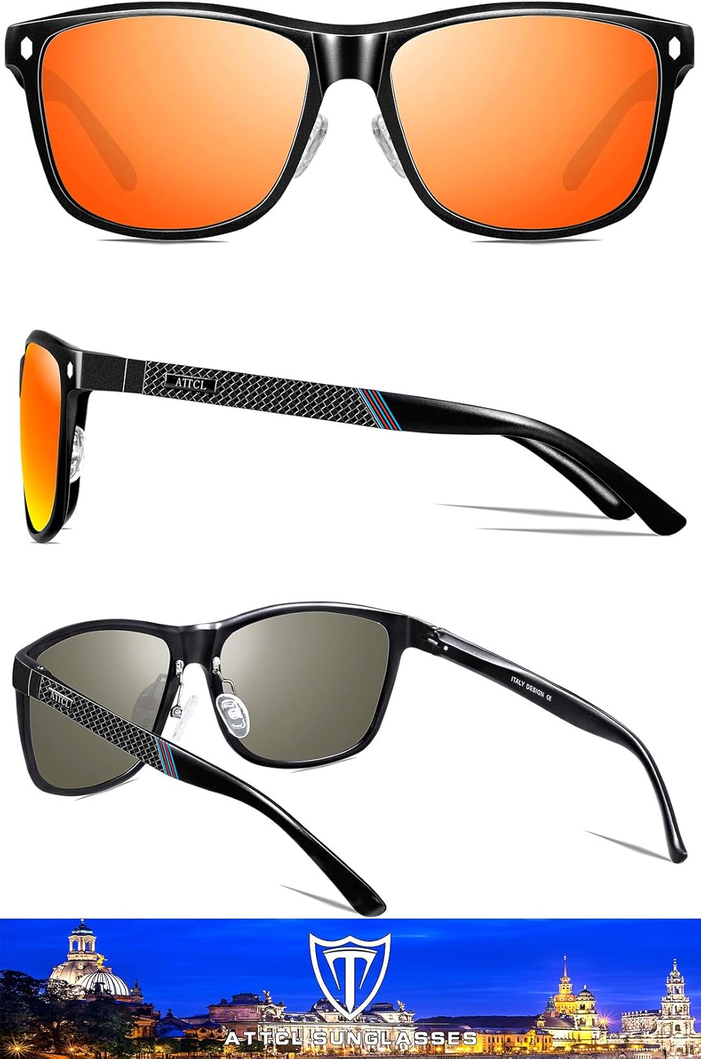 ATTCL Men’s Driving Polarized Sunglasses AlMg Metal Frame Ultra Light BigaMart