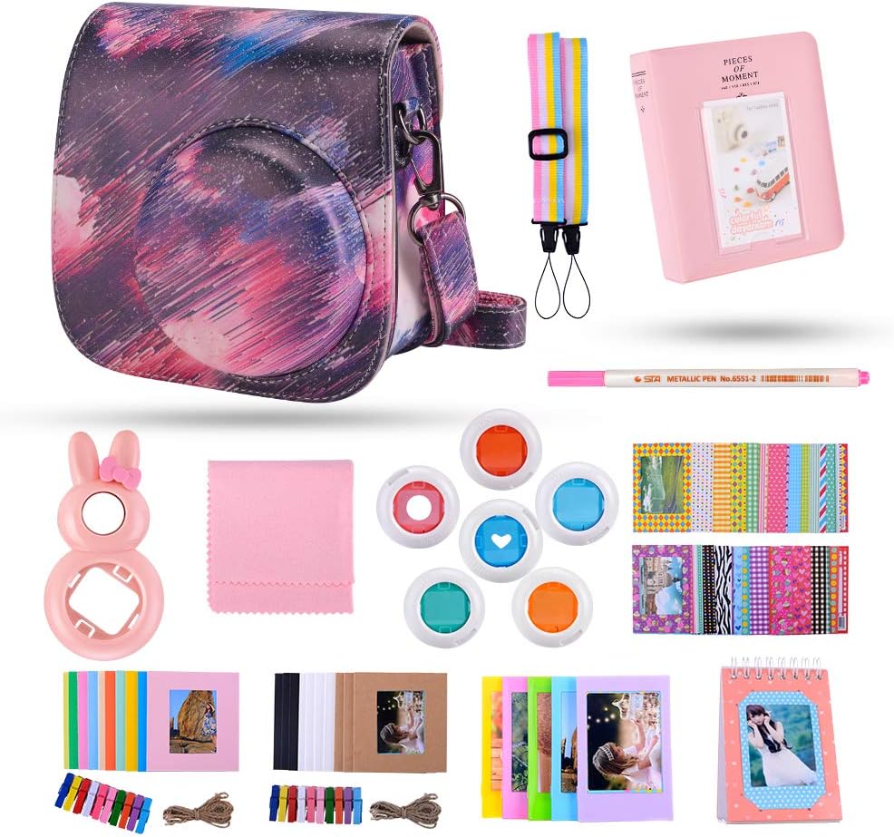 Tiessic Instax Mini 9 Camera Accessory Bundles for FujiFilm Instax Mini 9 8 8+ Camera