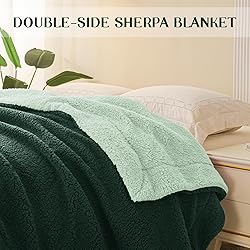 Exclusivo Mezcla Reversible Queen Size Sherpa