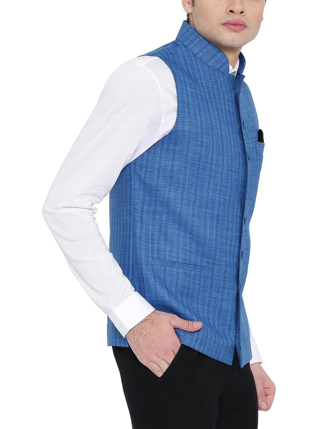 platinum studio slim fit men's waistcoat