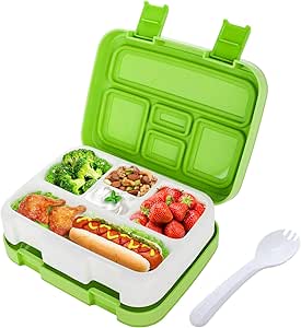 Jelife Fiambrera para Niños Lunchbox con 5 Compartimentos ...