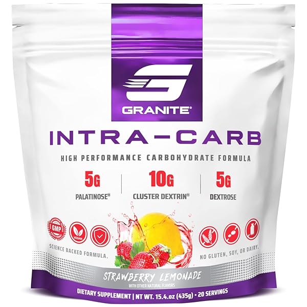 GRANITE INTRA CARB POWDER, STRAWBERRY LEMONADE FLAVOR, HIGH-PERFORMANCE...