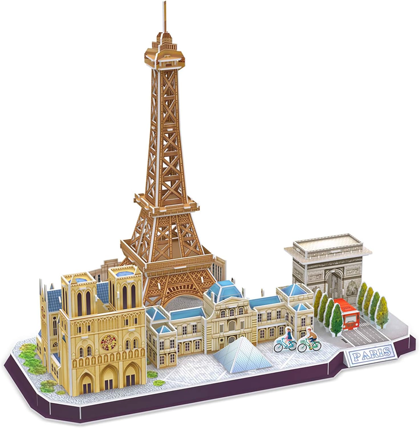 CubicFun Puzzle 3D Paris Torre Eiffel CityLine Rompecabezas 3D Edificio