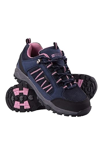 Mountain Warehouse Path wasserdichte Damen-Wanderschuhe – atmungsaktiver Schuh, Netzfutter, Wanderschuhe mit griffiger Profil