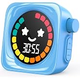 Visual Timer for Kids ADHD, 99-Mins Digital Countdown/Stopwatch Timer, Blue | Time Management Tool for Autism Homeschool Study Teaching, Classroom Camlming Corner, Productivity Timer, Colorful Display