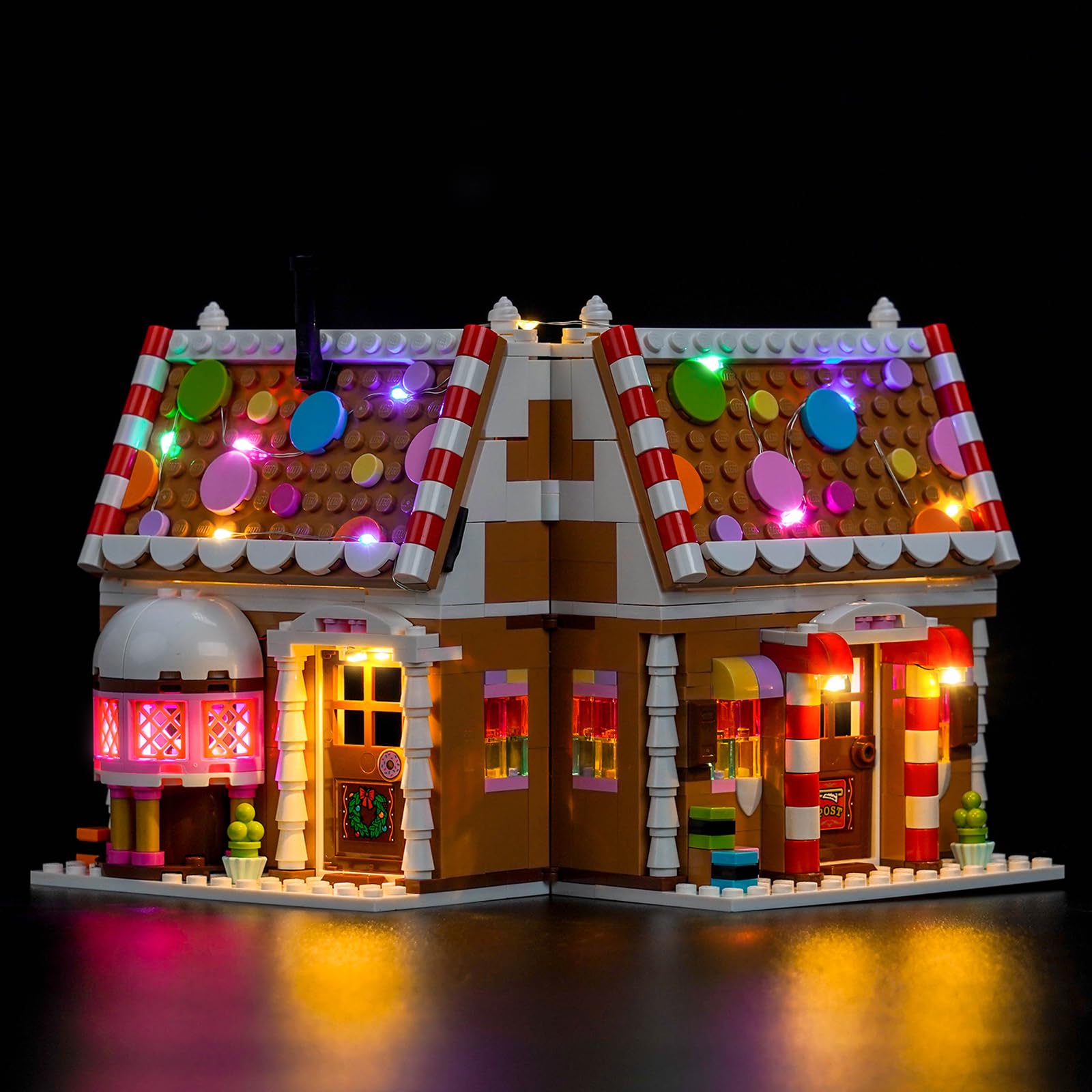 Light Kit Compatible with Lego 40809 Festive Gingerbread House (No Model), Decoration Lighting Set Compatible with Lego Festive Gingerbread House Creative Toys