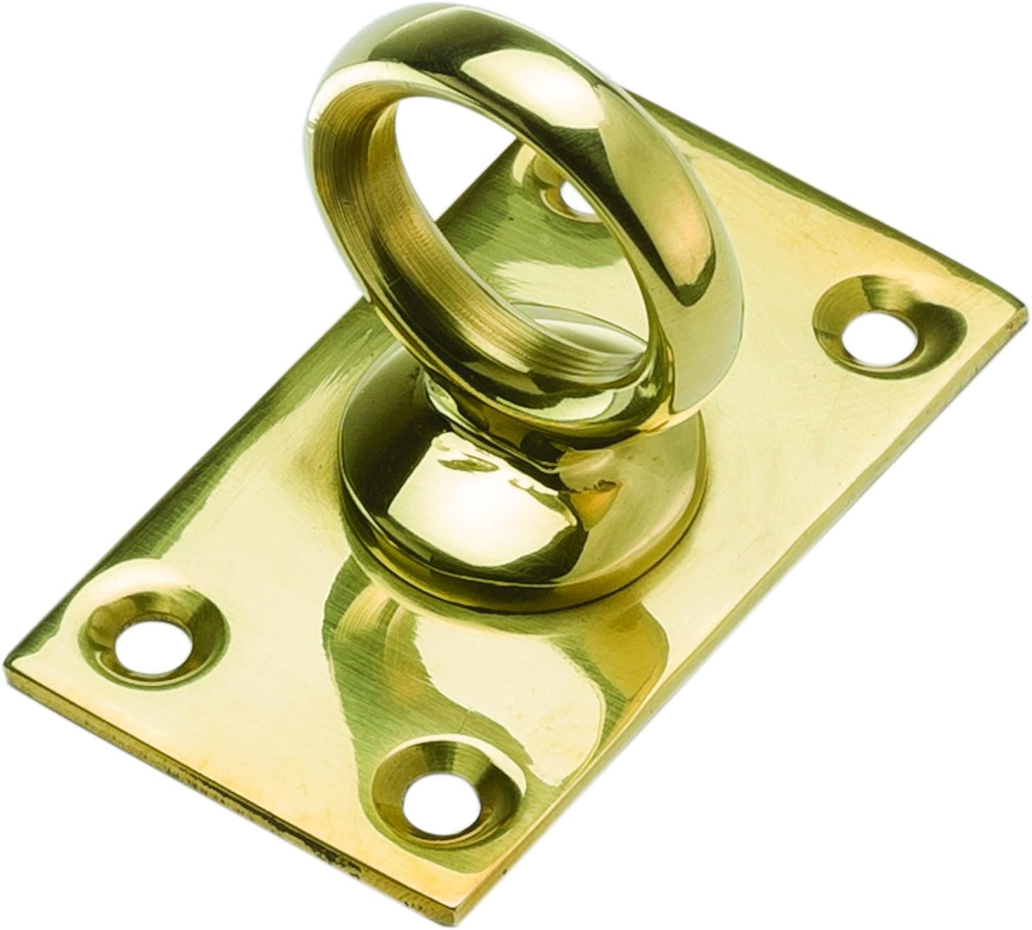 William Hopkins 17482SK 25 mm Polished Brass Rope Hook Eye Plate