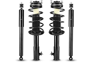 ILONPA Rear & Front Struts Shocks w/Coil Springs for 2006-2011 Honda Civic ONLY Sedan 1.3L 1.8L / Acura CSX ONLY Sedan 2.0L, Strut Shock Absorbers Assembly 2007 2008 2009 2010 (Fits 172287 172286 5609)