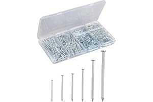 Eujqo Nails for Hanging Pictures Small Nails Picture Hanging Nails 700Pcs Finishing Nails Hardware Nails for Wall Wood Nails