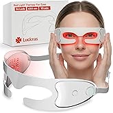 LUCKRAS Red Light Therapy for Eyes, Under Eye Red Light Therapy Device, Red Light Eye Mask for The Treatment of Eye Bags,Dark Circles,Puffiness periorbital for Treating