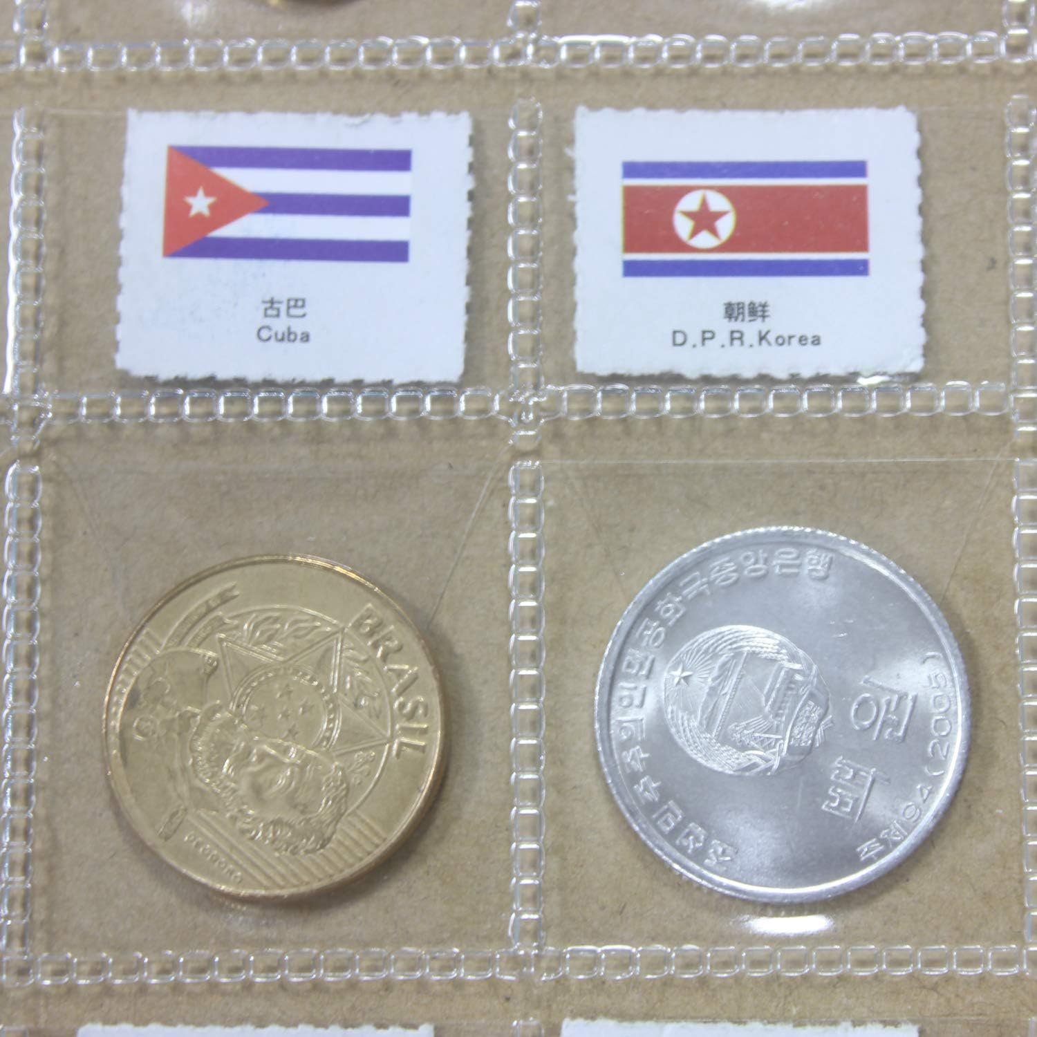 Yakin shop 10Pack Upgraded Plastic Coin Pocket Page Protectors Coin