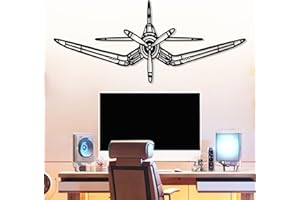 DecoSoul Custom F4U Corsair Metal Wall Art, Fighter Air Force Metal Wall Decor for Indoor Outdoor, Aircraft Gift for Aviation