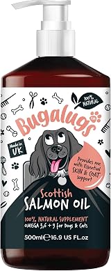 BUGALUGS Scottish Salmon Oil For Dogs & Cats 500ml view 1